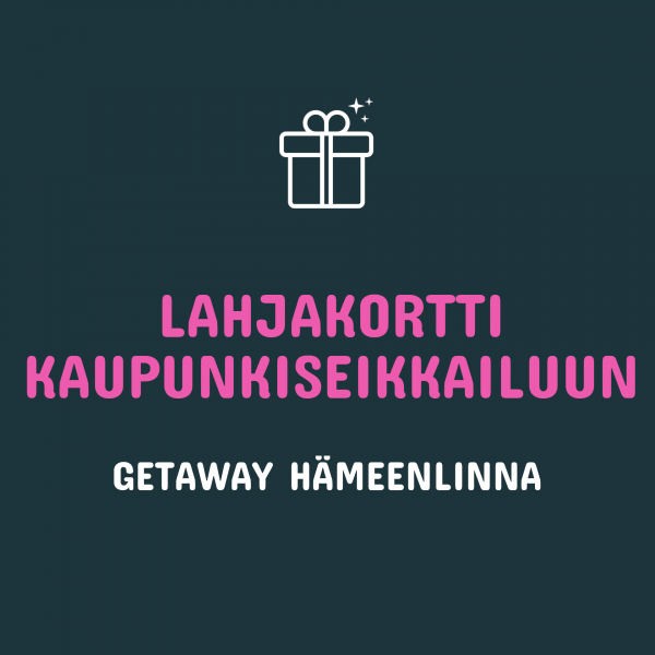 Getaway Room Escape Hämeenlinna lahjakortti kaupunkiseikkailuun